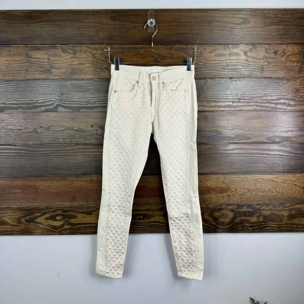 7 For All Mankind the pieced double knit skinny jeans - Picture 3 of 5